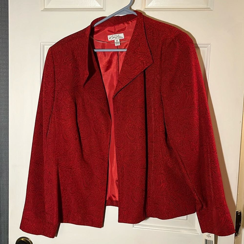 Kim Rogers Petite Red Blazer (NWT)